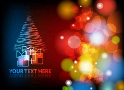 Gorgeous Christmas background art vector