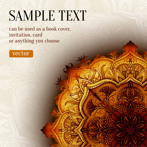 Luxury floral book cover design vector 01 Luxury floral book cover design vector 01