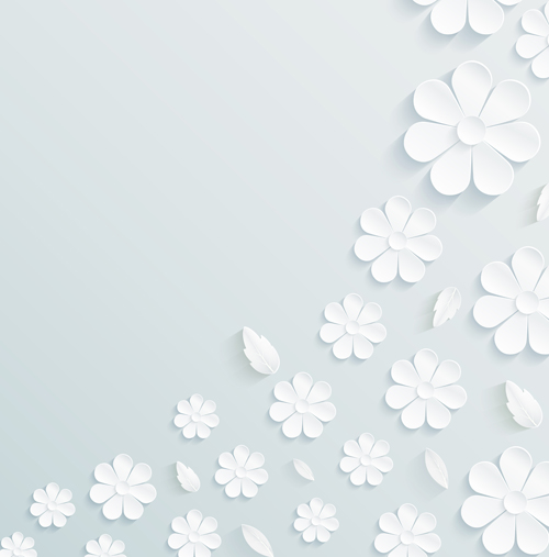 paper flowers background 