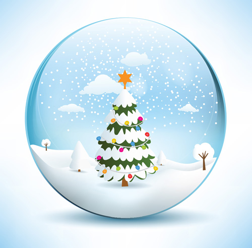 winter crystal christmas ball 