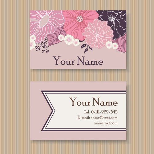 material floral elegant cards business 