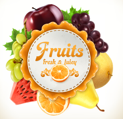label fruits fresh 