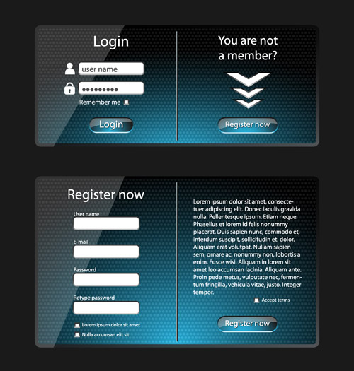 Glass web Interface design material vector 05 Glass web Interface design material vector 05