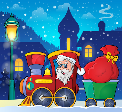 Santa claus cartoon cute vector 01 Santa claus cartoon cute vector 01