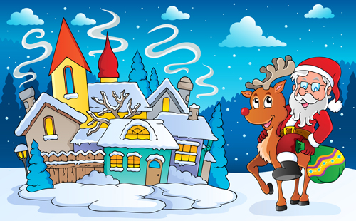 Santa claus cartoon cute vector 03 Santa claus cartoon cute vector 03