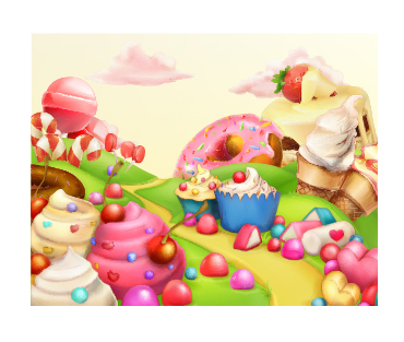 Sweet with candy fairy tale world vector 02 Sweet with candy fairy tale world vector 02