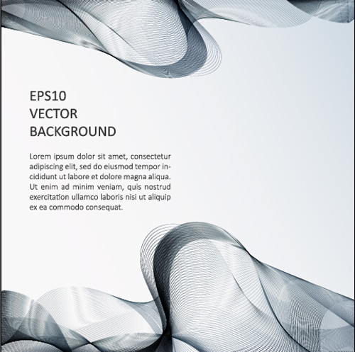 Abstract waves modern background art vectors 07 Abstract waves modern background art vectors 07