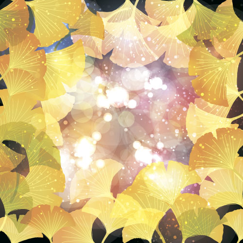 Autumn leaves with blurs vector background 02 Autumn leaves with blurs vector background 02