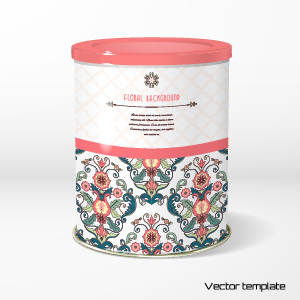 Beautiful floral pattern packaging design vector 05 Beautiful floral pattern packaging design vector 05