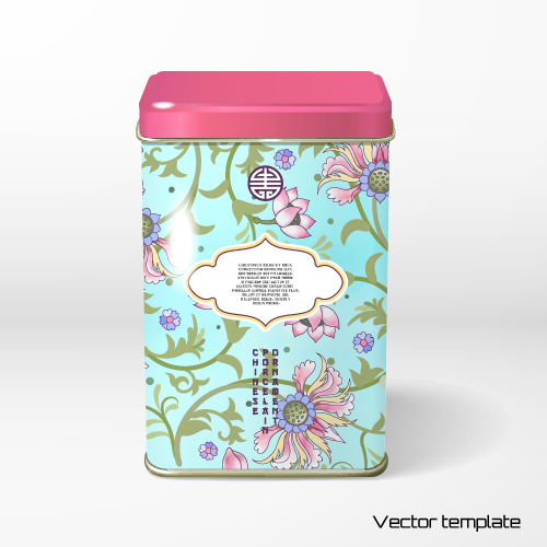 Beautiful floral pattern packaging design vector 08 Beautiful floral pattern packaging design vector 08