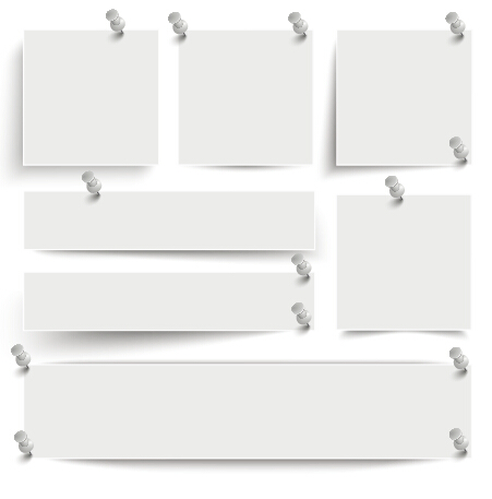 Blank notes paper vector material 01 Blank notes paper vector material 01