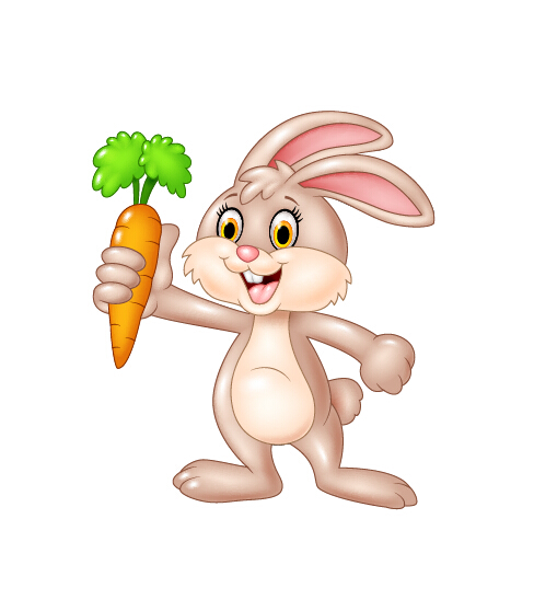 Cute cartoon rabbit vector design 01 Cute cartoon rabbit vector design 01
