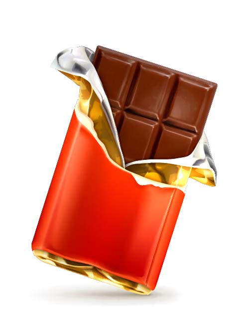 Delicious chocolate bar vector design 04 Delicious chocolate bar vector design 04