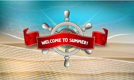 Holiday summer travel sea background vector 01 Holiday summer travel sea background vector 01