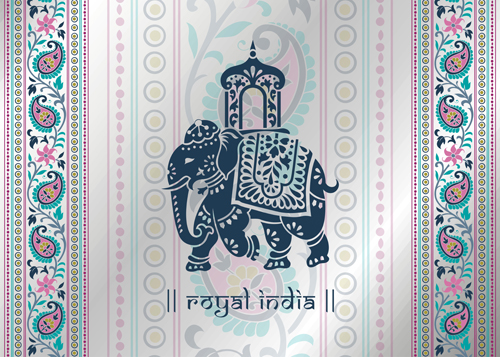 Patterns indian elephants 