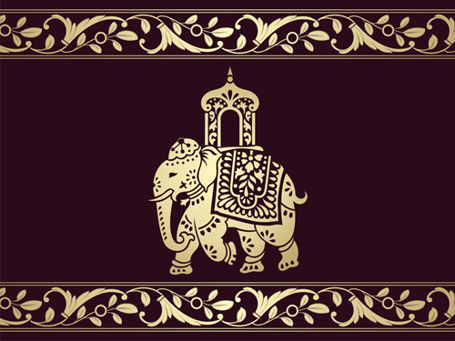 Patterns indian elephants 