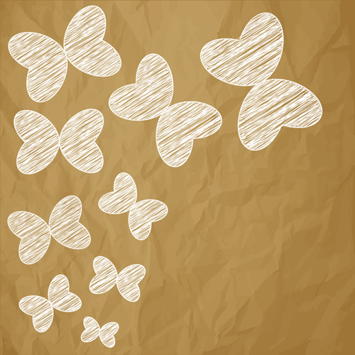 scribble paper brown background 