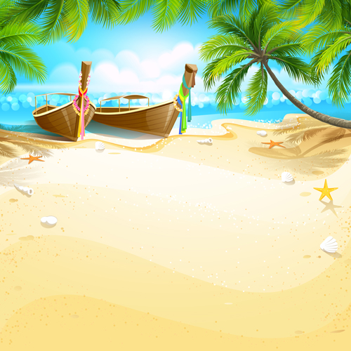 tropical holiday background design background 