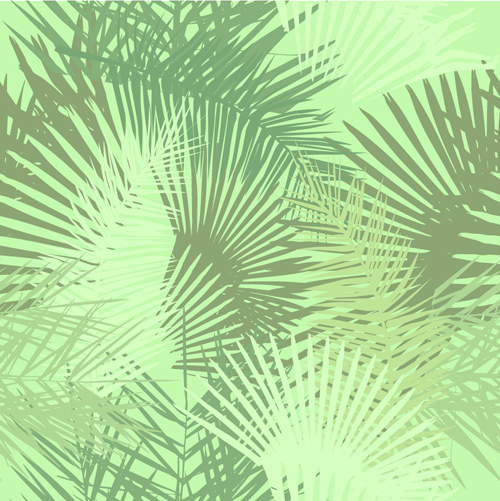 tropical seamless plant pattern leaves 