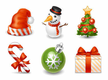 Free Christmas icons Free Christmas icons
