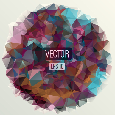 vector background triangle geometric embossment background 