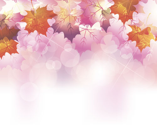 Autumn leaves with blurs vector background 05 Autumn leaves with blurs vector background 05