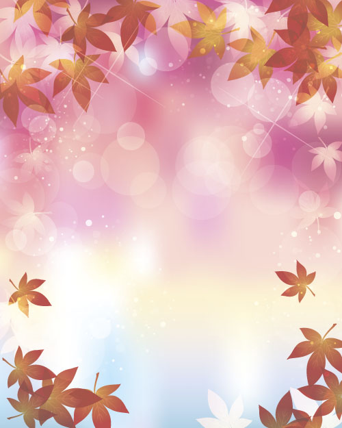 Autumn leaves with blurs vector background 07 Autumn leaves with blurs vector background 07