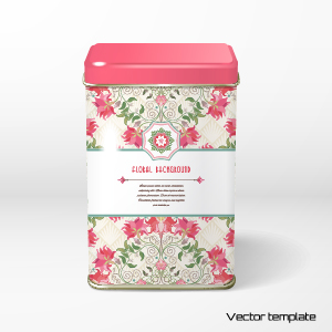 Beautiful floral pattern packaging design vector 13 Beautiful floral pattern packaging design vector 13