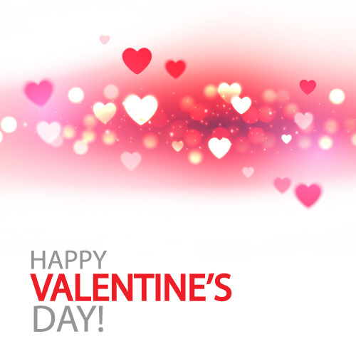 valentines heart blurs background 