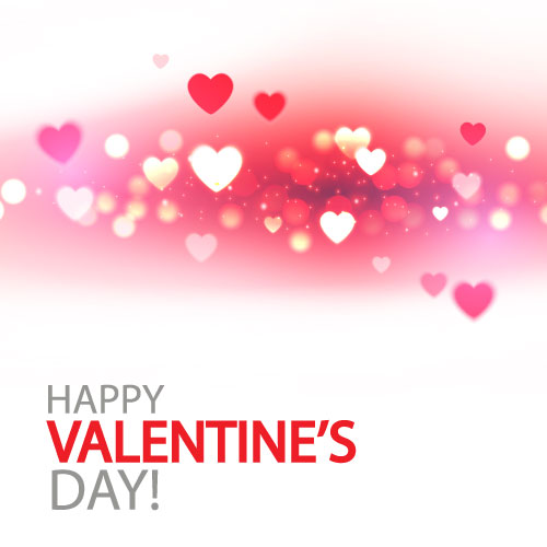 Blurs valentines day background with heart vector Blurs valentines day background with heart vector