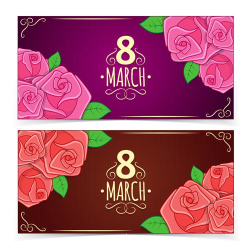womens day business beautiful banner 8 March 