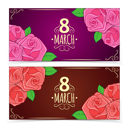 Beautiful 8 march womens day banner vector Beautiful 8 march womens day banner vector