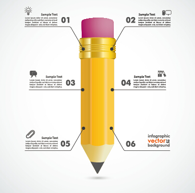 pencil infographics business 