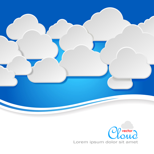 Business social template with cloud backgrounds 04 Business social template with cloud backgrounds 04