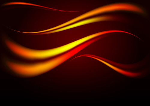Colorful wavy blurs background vector Colorful wavy blurs background vector