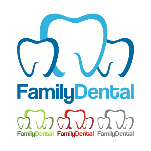 Family Dental Healt Logo Design vector