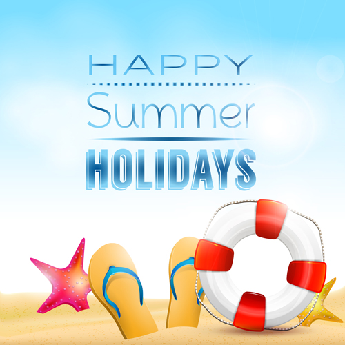 vector background summer holidays holiday happy elements element background 