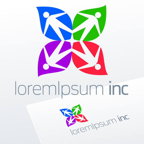 Huge collection of company logos creative vector 07