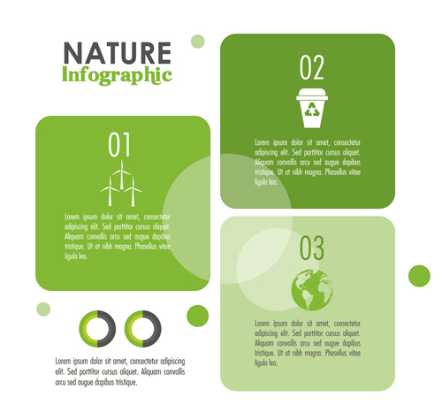 Nature Infographic vectors material 01 Nature Infographic vectors material 01