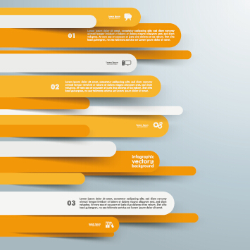 Paper tapes business background vector 02