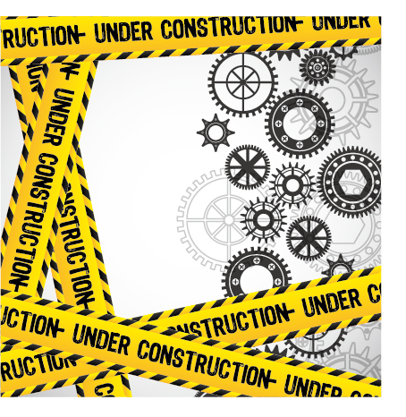 Under construction warning background vector set 15 Under construction warning background vector set 15