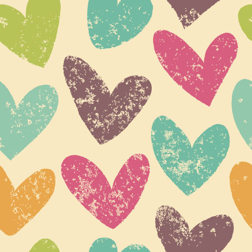 Valentines day heart seamless pattern vectors 03 Valentines day heart seamless pattern vectors 03