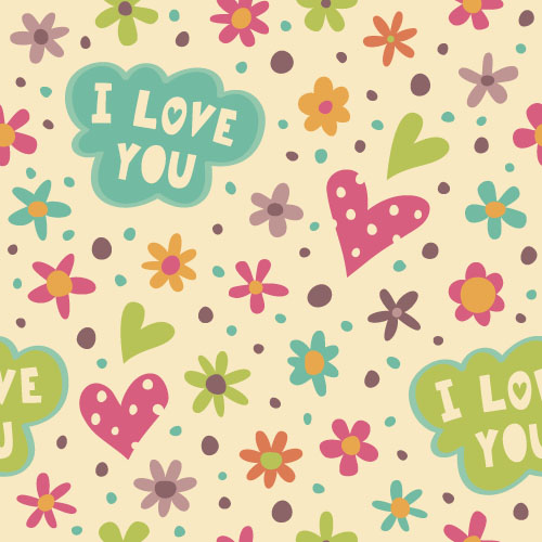 Valentines day heart seamless pattern vectors 04 Valentines day heart seamless pattern vectors 04