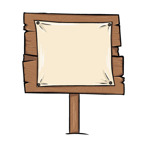 Wooden signs design vectors set 01