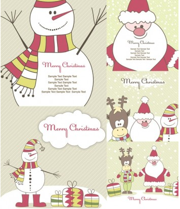 cute snowman christmas illustration vector cute snowman christmas illustration vector