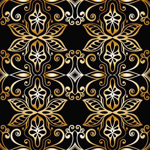 luxurious gold pattern seamless vector background 08 luxurious gold pattern seamless vector background 08