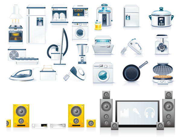Kitchen appliances Icon vector Kitchen appliances Icon vector