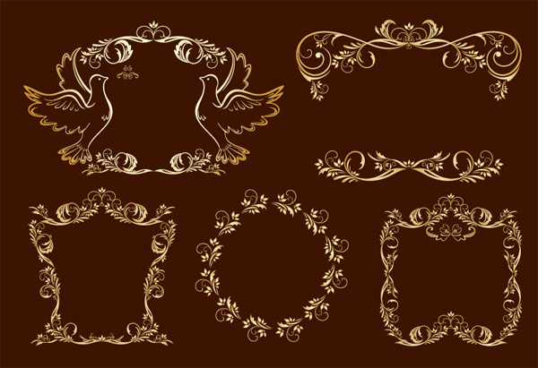 Ornate gorgeous Border vector
