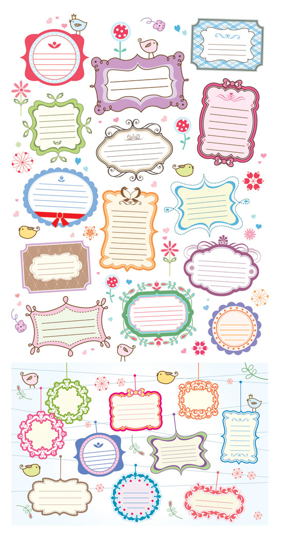 Lovely dialog vector Lovely dialog vector