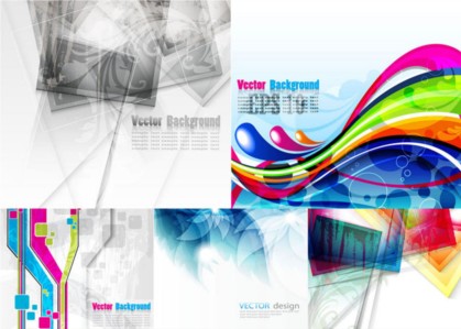 Abstract design elements background vector graphics Abstract design elements background vector graphics